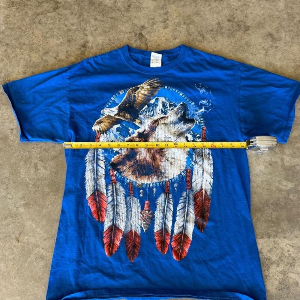 Fruit-of-the-loom Men's Blue T-shirt